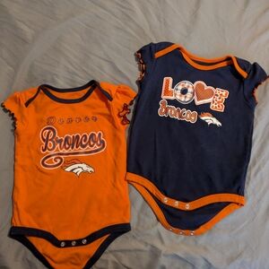 Kids One Piece Set - Orange and Blue